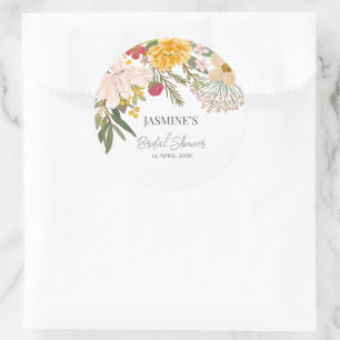 Frühlingsblumengarten Frühlings-Brautjungfernparty Runder Aufkleber