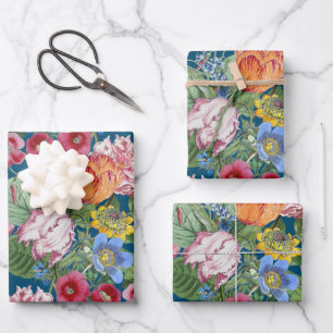 Frühlingsblumengarten Geschenkpapier Set