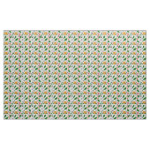 Frühlingsblumengarten mit Kritzeln Stoff (Yard (91,4 cm))