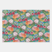 Frühlingsblumengarten Muster Geschenkpapier Set (Vorderseite 2)