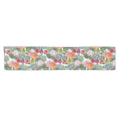 Frühlingsblumengarten Muster Kurzer Tischläufer (Horizontal)