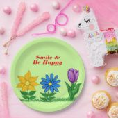 Frühlingsblumengarten Teller (Party)