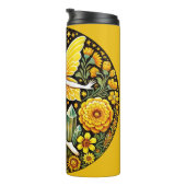 Frühlingsblumenhain Blume Thermosbecher (Nach rechts gedreht)