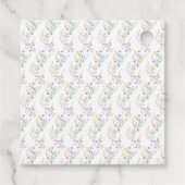 Frühlingsblumenhochzeitungsarsch Geschenkanhänger (Rückseite)