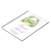 Frühlingsblumenhochzeitungsarsch Notizblock (Linke Seite)