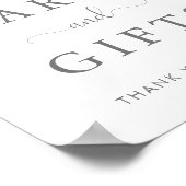 Frühlingsblumenkarten und Geschenkplakate Poster (Ecke)