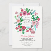 Frühlingsblumenkranz | BRAUTPARTY | Einladung (Vorderseite)