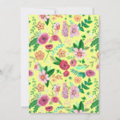 Frühlingsblumenkranz | BRAUTPARTY | Einladung (Rückseite)