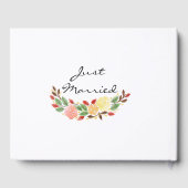 Frühlingsblumenkranz-Foto Gästebuch (Rückseite)