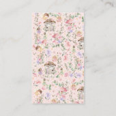 Frühlingsblumenmaus verzauberter Waldschlacker Begleitkarte (Rückseite)