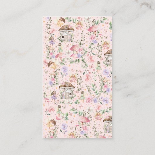 Frühlingsblumenmaus verzauberter Waldschlacker Begleitkarte (Rückseite)