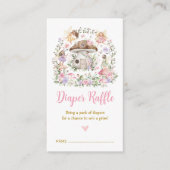Frühlingsblumenmaus verzauberter Waldschlacker Begleitkarte (Vorderseite)