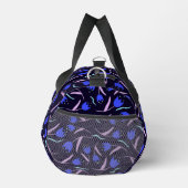 Frühlingsblumenmuster auf dunkelblauem Hintergrund Duffle Bag (Rechts)