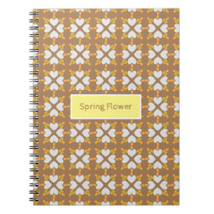 Frühlingsblumenmuster der Blume Notizblock