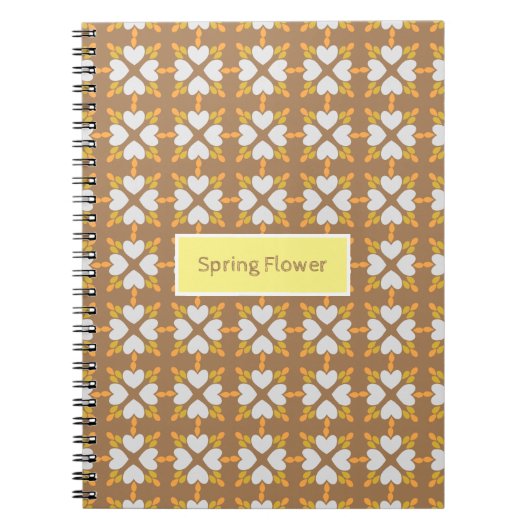 Frühlingsblumenmuster der Blume Notizblock (Vorderseite)