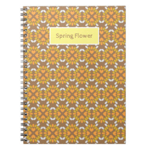 Frühlingsblumenmuster der Blume Notizblock