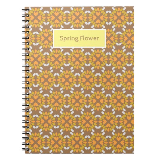 Frühlingsblumenmuster der Blume Notizblock (Vorderseite)