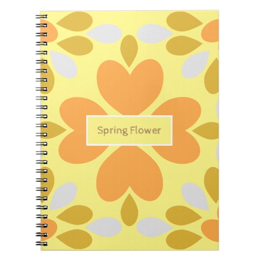 Frühlingsblumenmuster der Blume Notizblock (Vorderseite)