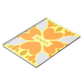 Frühlingsblumenmuster der Blume Notizblock (Linke Seite)
