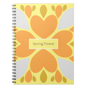 Frühlingsblumenmuster der Blume Notizblock