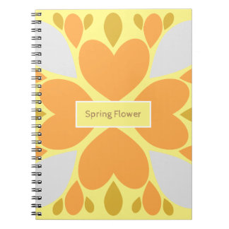 Frühlingsblumenmuster der Blume Notizblock
