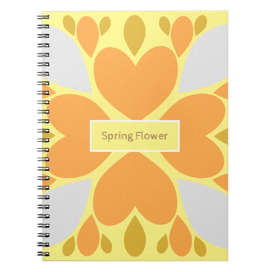 Frühlingsblumenmuster der Blume Notizblock (Vorderseite)