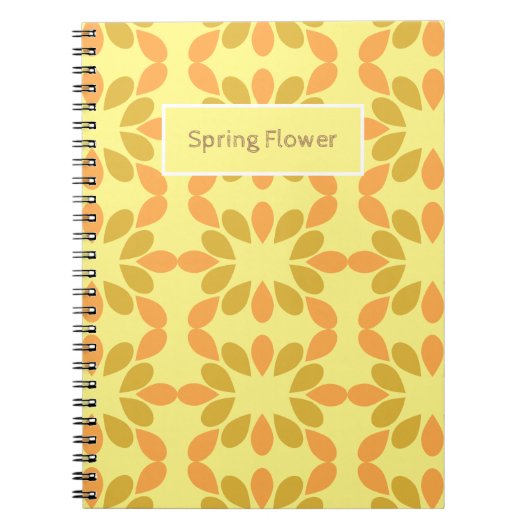 Frühlingsblumenmuster der Blume Notizblock (Vorderseite)