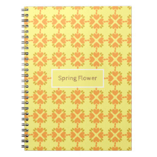 Frühlingsblumenmuster der Blume Notizblock