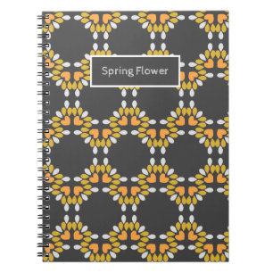 Frühlingsblumenmuster der Blume Notizblock