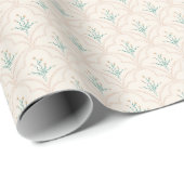 Frühlingsblumenmuster Geschenkpapier (Rolleneckpunkt)