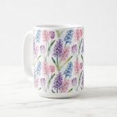 Frühlingsblumenmuster Kaffeetasse (Vorderseite Links)