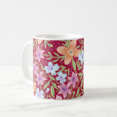 Frühlingsblumenmuster  kaffeetasse (Vorderseite Links)