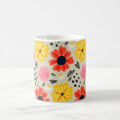 Frühlingsblumenmuster kaffeetasse (Mittel)