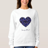 Frühlingsblumenmuster-Kollektion Sweatshirt (Vorderseite)