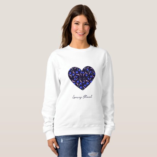 Frühlingsblumenmuster-Kollektion Sweatshirt (Vorne ganz)