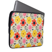 Frühlingsblumenmuster laptopschutzhülle (Vorne Rechts)