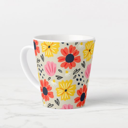 Frühlingsblumenmuster  milchtasse (Linke Ecke)