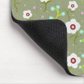 Frühlingsblumenmuster Mousepad (Ecke)