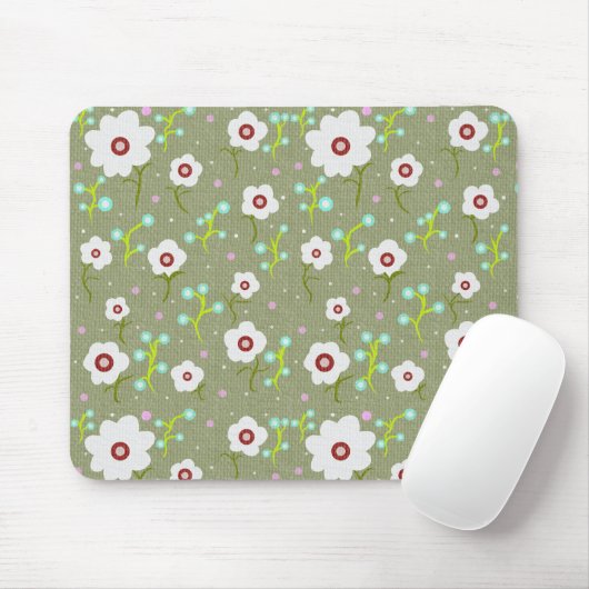 Frühlingsblumenmuster Mousepad (Mit Mouse)