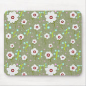 Frühlingsblumenmuster Mousepad (Vorne)