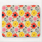 Frühlingsblumenmuster mousepad (Vorne)