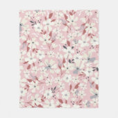 Frühlingsblumenmuster. Nahtloser blumengeschmückte Fleecedecke (Vorderseite)