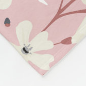 Frühlingsblumenmuster. Nahtloser blumengeschmückte Fleecedecke (Ecke)