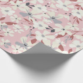Frühlingsblumenmuster. Nahtloser blumengeschmückte Geschenkpapier (Ecke)