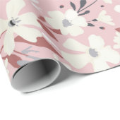 Frühlingsblumenmuster. Nahtloser blumengeschmückte Geschenkpapier (Rolleneckpunkt)