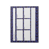 Frühlingsblumenmuster Notizblock (Rotiert)
