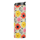 Frühlingsblumenmuster thermosbecher (Nach links gedreht)