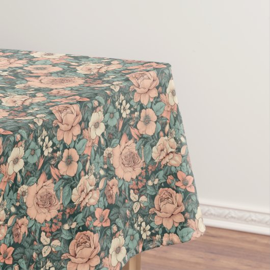 Frühlingsblumenmuster Tischdecke (Beispiel)