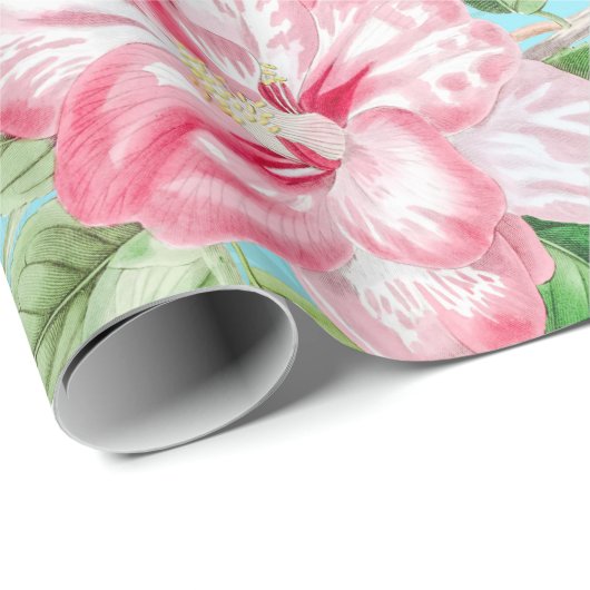 Frühlingsblumenmuster und Insektenmuster Geschenkpapier (Rolleneckpunkt)