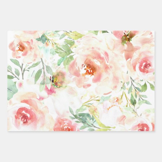 Frühlingsblumenpapier Geschenkpapier Set (Vorderseite 3)